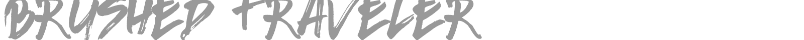 Brushed Traveler font preview